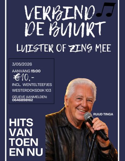 Verbind de buurt, 3 mei, zing mee